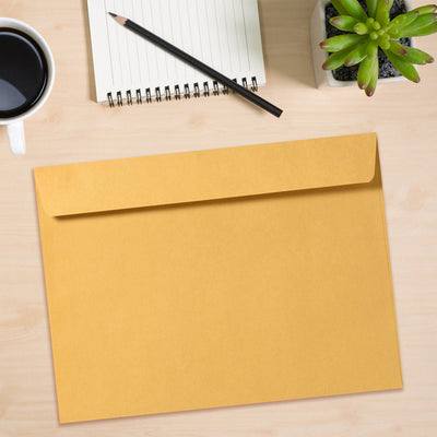 Brown Kraft 28lb 10 x 15 Booklet Envelopes