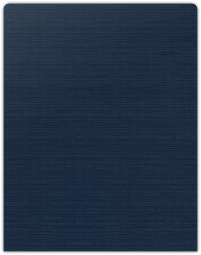 Dark Blue Linen 9 x 11 1/2 Pocket Pages with Wavy Pocket