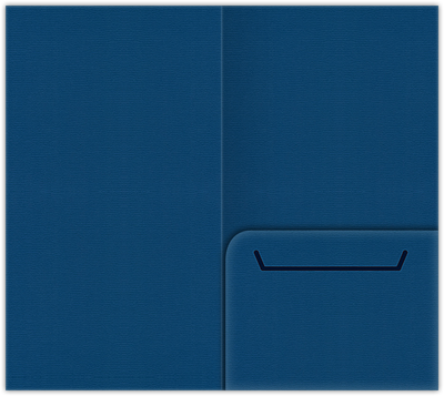 Royal Blue Felt 80lb 3 3/8 x 6 One Pocket Key Card Holders with 2 1/2 Inch Pocket