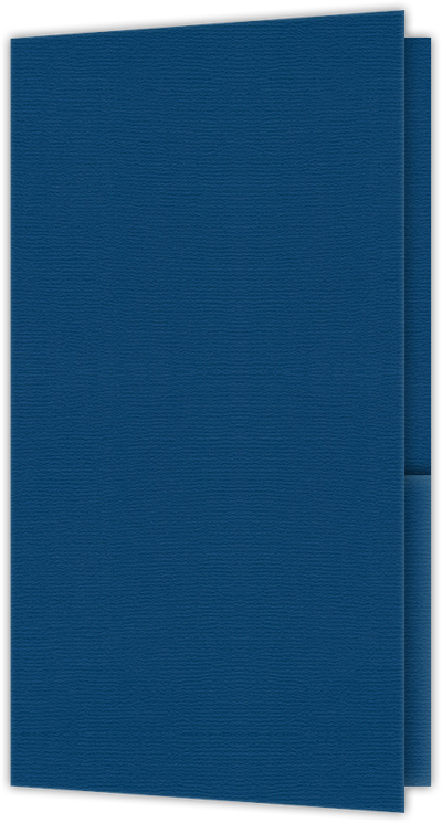 Royal Blue Felt 80lb 3 3/8 x 6 One Pocket Key Card Holders with 2 1/2 Inch Pocket