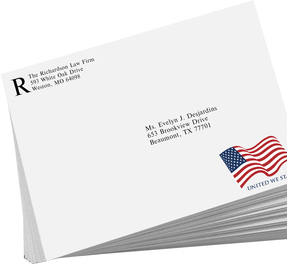 Patriotic 24lb 9 x 12 Booklet Envelopes