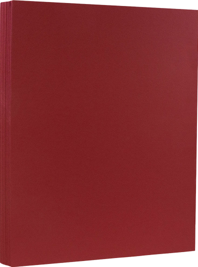 Garnet Dark Red 100lb 8 1/2 x 11 Cardstock