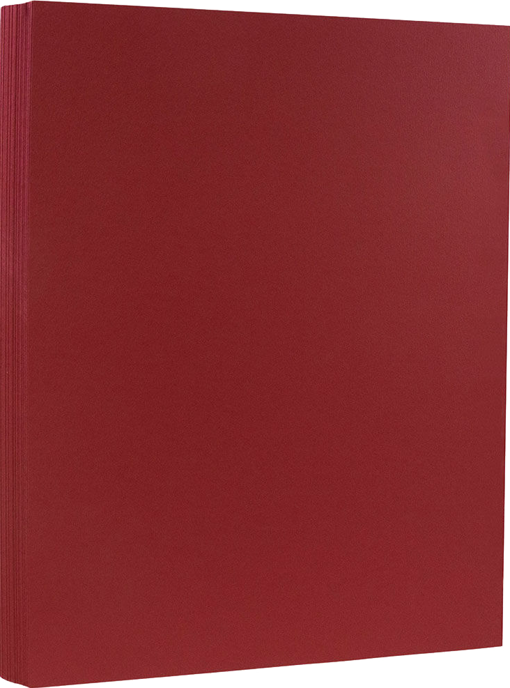 Garnet Dark Red 100lb 8 1/2 x 11 Cardstock