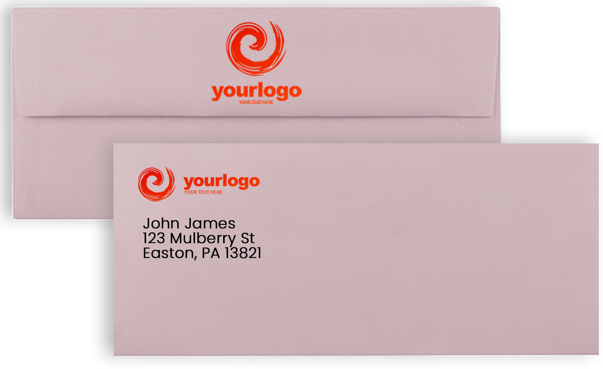 Light Purple Lilac 32lb #10 Square Flap Envelopes (4 1/8 x 9 1/2)