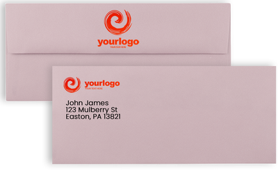 Light Purple Lilac 32lb #10 Square Flap Envelopes (4 1/8 x 9 1/2)