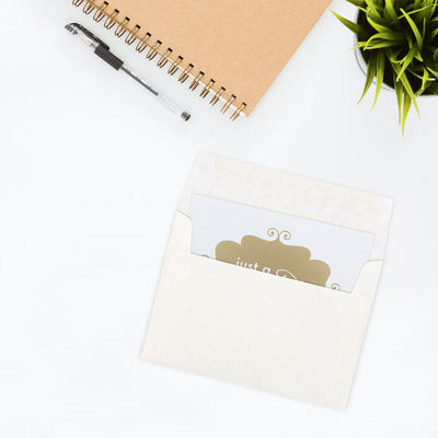 White Parchment 24lb A7 Invitation Envelopes (5 1/4 x 7 1/4)