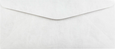 White Tyvek 14lb #11 Regular Envelopes (4 1/2 x 10 3/8)