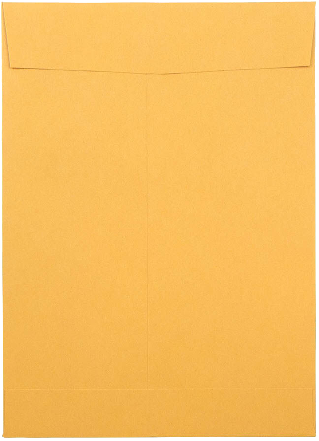 Brown Kraft 28lb 7 1/2 x 10 1/2 Open End Envelopes with Peel & Seal