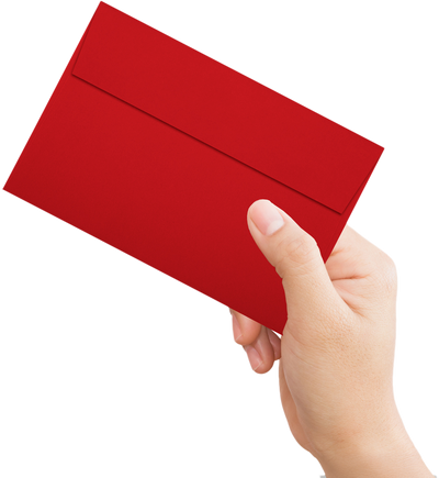 Red 24lb A9 Invitation Envelopes (5 3/4 x 8 3/4)