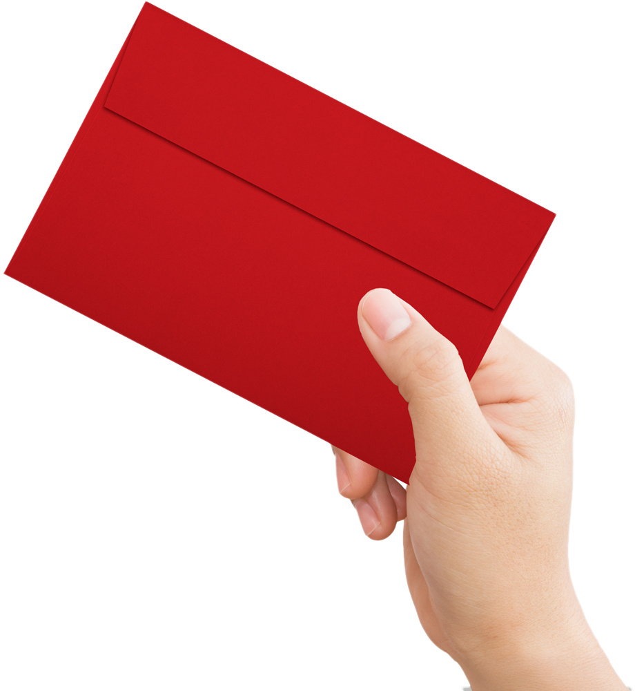 Red 24lb A9 Invitation Envelopes (5 3/4 x 8 3/4)