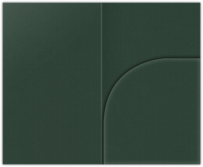 Forest Green Hopsack 90lb 2 3/4 x 4 1/2 One Curved Pocket Key Card Holders with 3 Inch Pocket