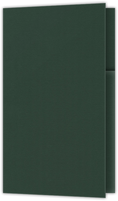 Forest Green Hopsack 90lb 2 3/4 x 4 1/2 One Curved Pocket Key Card Holders with 3 Inch Pocket