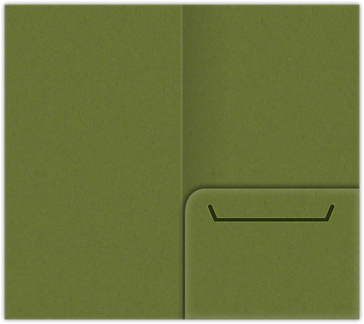 Jellybean Green Vellum 100lb 3 3/8 x 6 One Pocket Key Card Holders with 2 1/2 Inch Pocket