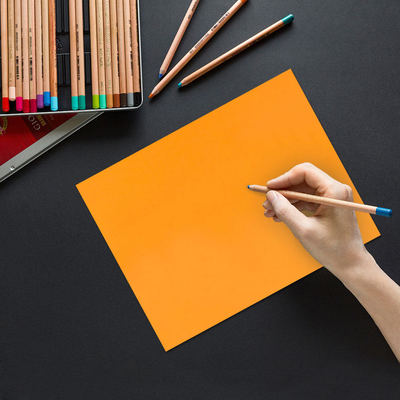 Ultra Orange 65lb 8 1/2 x 11 Cardstock