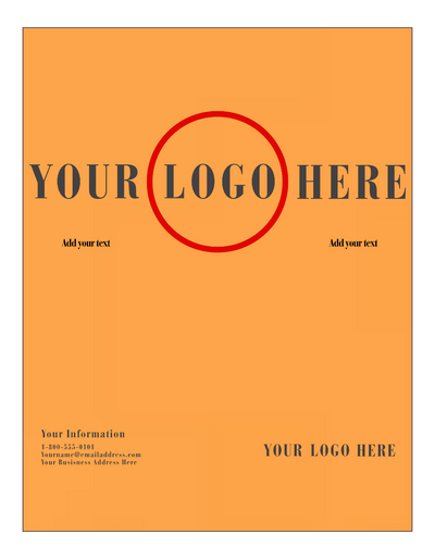 Ultra Orange 65lb 8 1/2 x 11 Cardstock