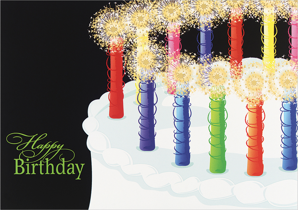 Birthday Candles Cards - 25 Pack