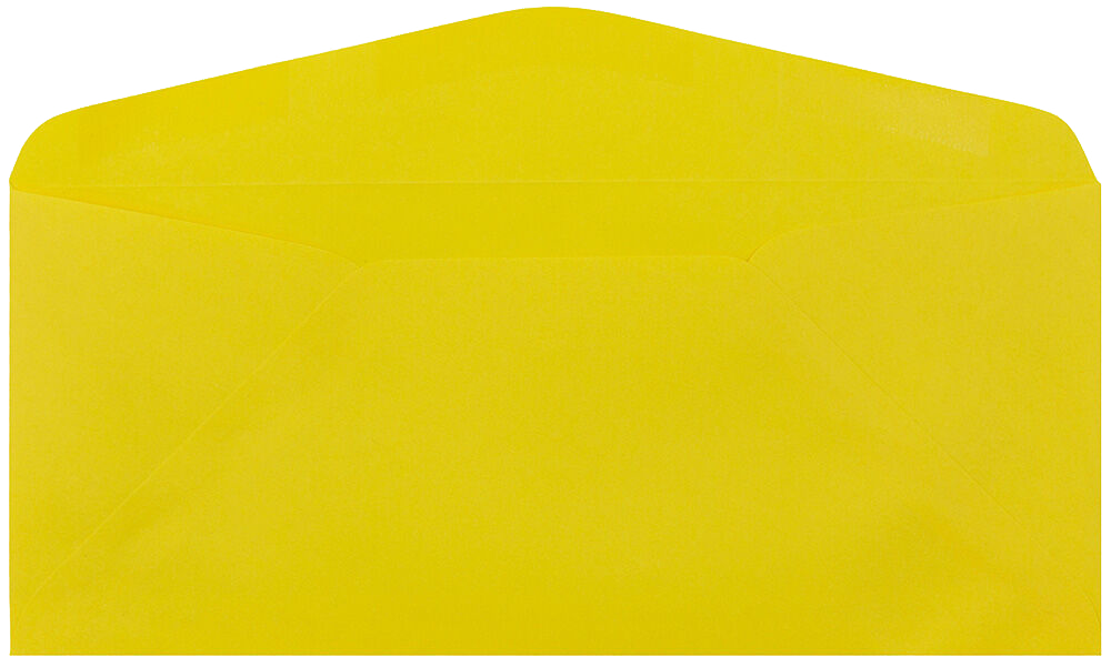 Yellow 24lb #9 Regular Envelopes (3 7/8 x 8 7/8)