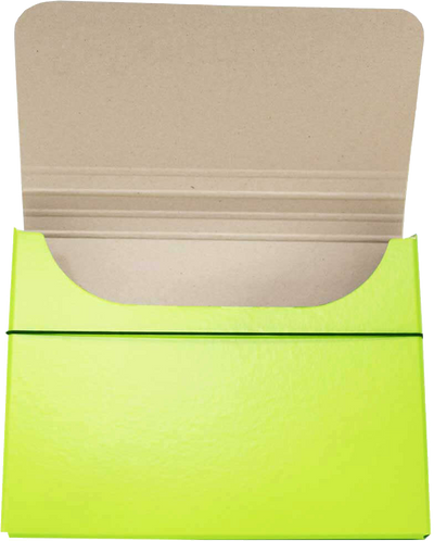 Lime Green 10 x 13 1/4 x 1 1/4 Thick Elastic Portfolios