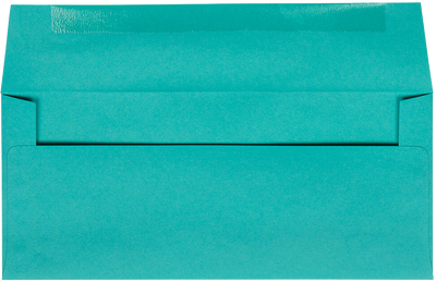 Sea Blue 24lb #10 Square Flap Envelopes (4 1/8 x 9 1/2)