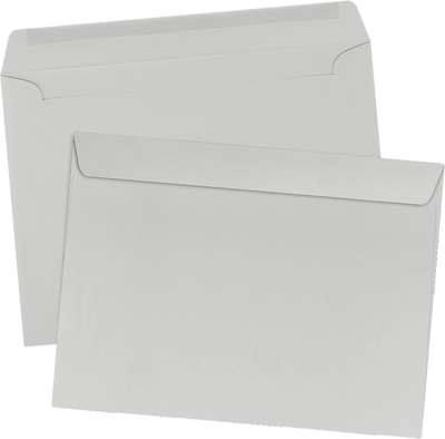 Gray Kraft 28lb 9 x 12 Booklet Envelopes