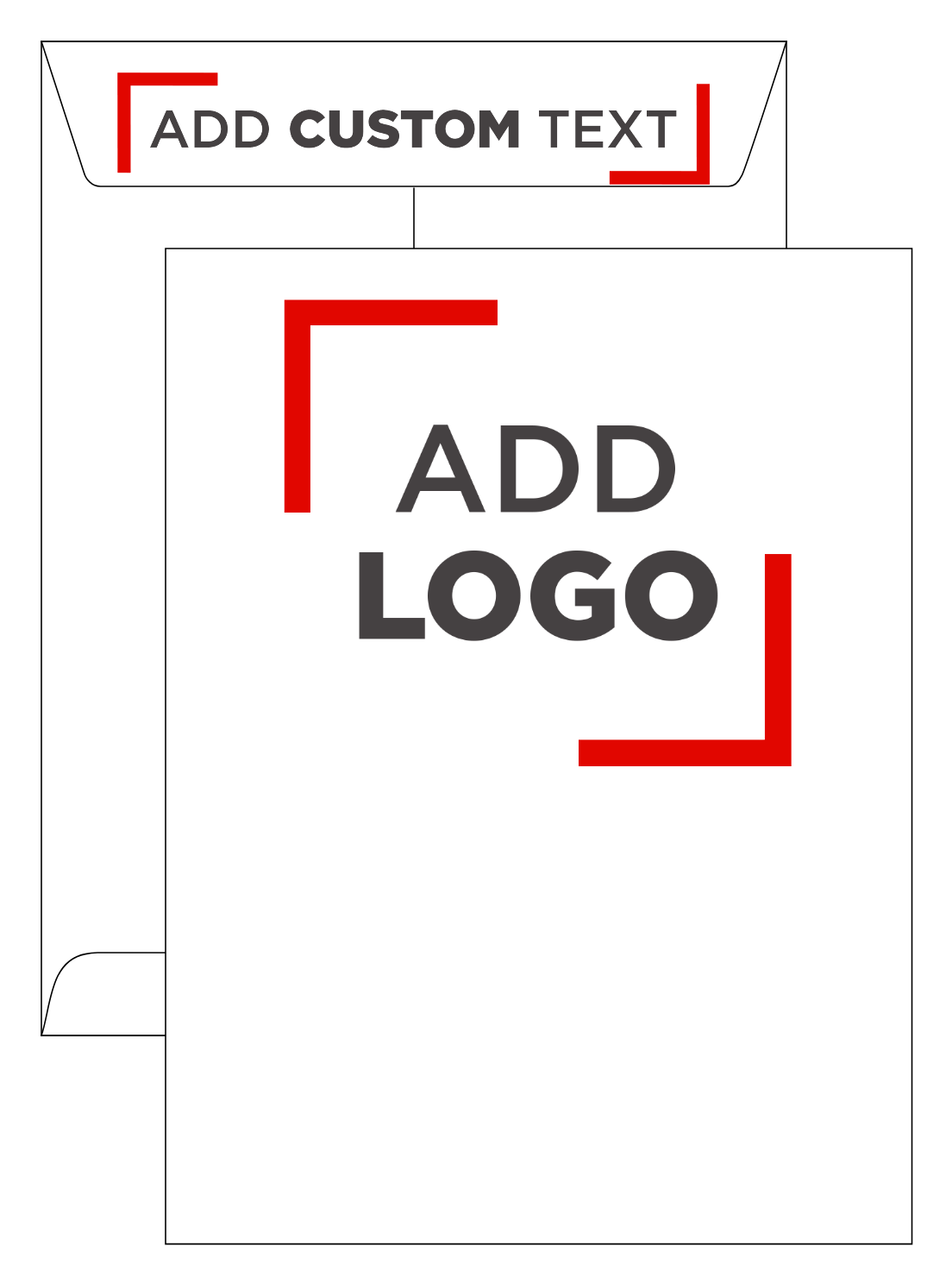 White Inkjet 32lb 9 x 12 Open End Envelopes with Peel & Seal