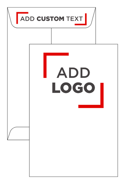 White 28lb 6 x 9 Open End Envelopes with Clasp