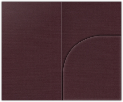 Merlot Linen 100lb 2 3/4 x 4 1/2 One Curved Pocket Key Card Holders with 3 Inch Pocket