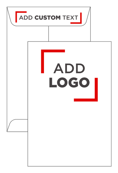 White Inkjet 32lb 6 x 9 Open End Envelopes with Peel & Seal