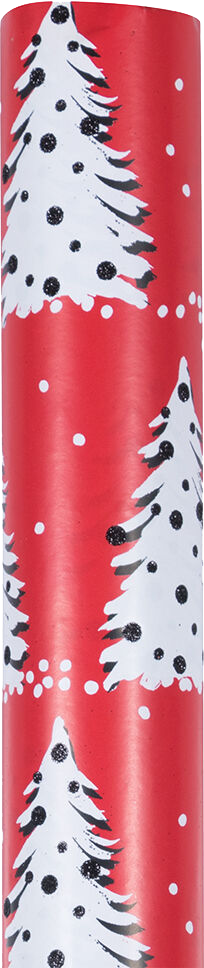 Painted Christmas Trees Wrapping Paper (25 Sq Ft)