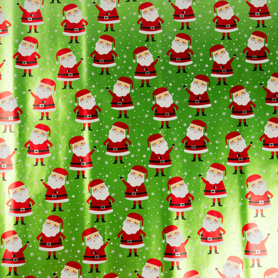 Christmas Wrapping Paper Set (100 Sq Ft) - 4 Rolls - Holographic Merry Christmas