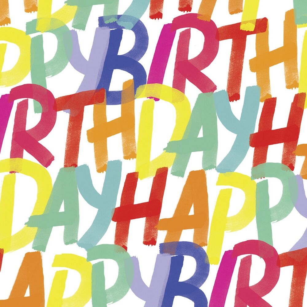 Rainbow Birthday Bulk Wrapping Paper (834 Sq Ft)