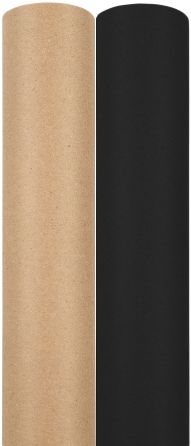 Black Wrapping Paper Set (62.5 Sq Ft) - 2 Rolls