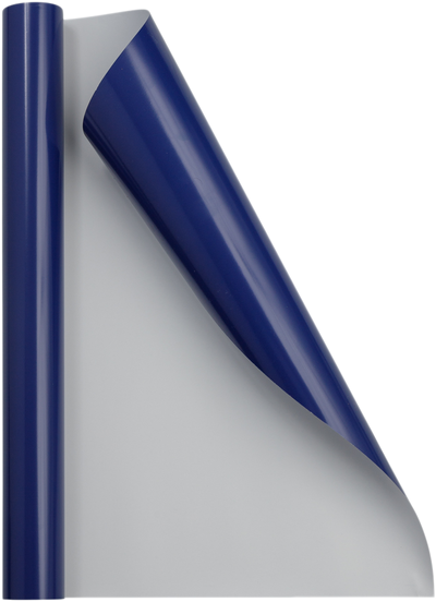 Dark Royal Blue Glossy Wrapping Paper - Short Mini Roll (26.3 Sq Ft)