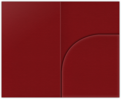 Red Hopsack 90lb 2 3/4 x 4 1/2 One Curved Pocket Key Card Holders with 3 Inch Pocket