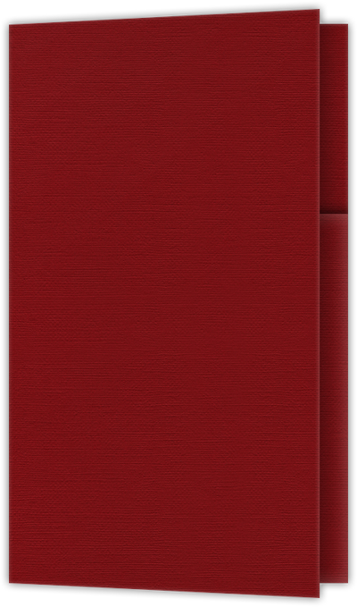 Red Hopsack 90lb 2 3/4 x 4 1/2 One Curved Pocket Key Card Holders with 3 Inch Pocket