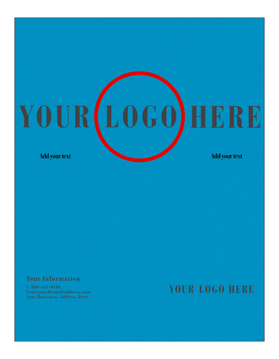Blue Vellum 65lb 8 1/2 x 11 Cardstock