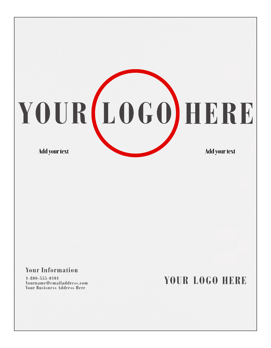 White 65lb 8 1/2 x 11 Cardstock