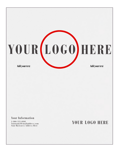 White 110lb 8 1/2 x 11 Cardstock