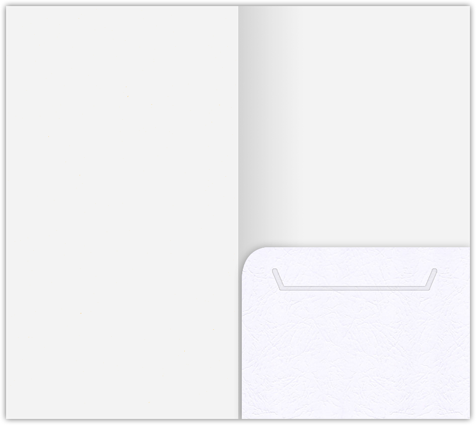 Marble Crush White Smooth 12pt C1S 3 3/8 x 6 One Pocket Key Card Holders with 2 1/2 Inch Pocket