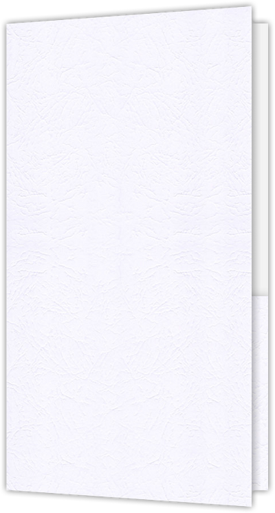 Marble Crush White Smooth 12pt C1S 3 3/8 x 6 One Pocket Key Card Holders with 2 1/2 Inch Pocket