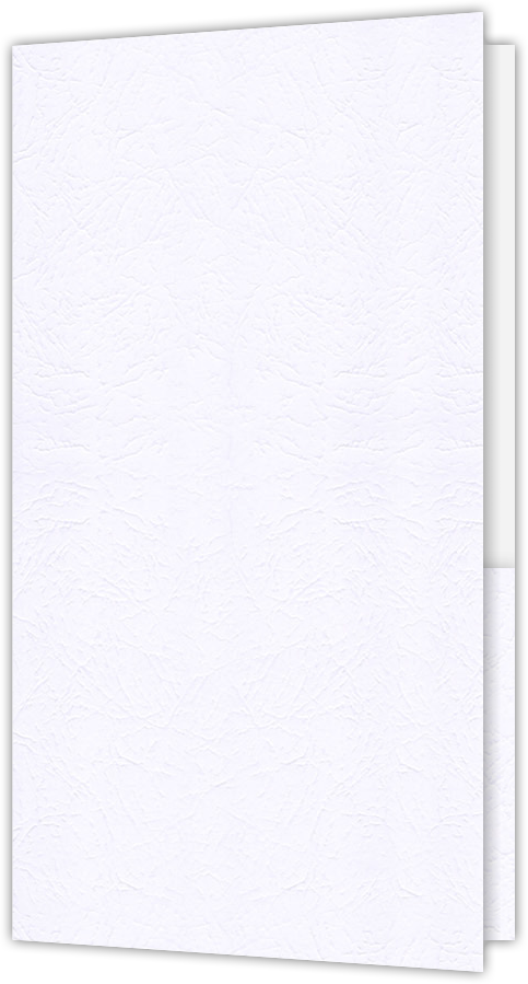 Marble Crush White Smooth 12pt C1S 3 3/8 x 6 One Pocket Key Card Holders with 2 1/2 Inch Pocket