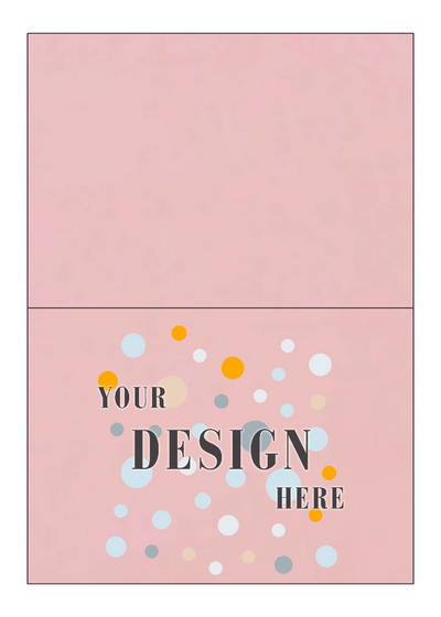 Baby Candy Pink 65lb 5 x 7 Foldover Cards with 2 1/2 x 4 Photo Opening