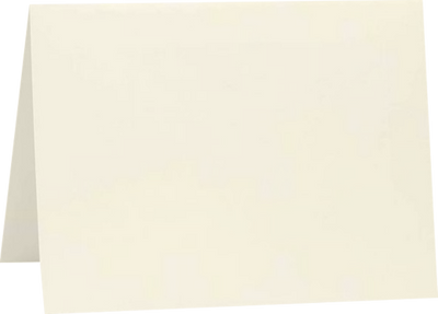 Natural White 100lb Cougar #17 Mini Premium Foldover Cards (2 9/16 x 3 9/16)