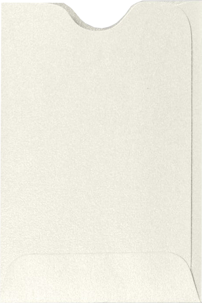 White Quartz Metallic 32lb Credit Card Sleeve (2 3/8 x 3 1/2)