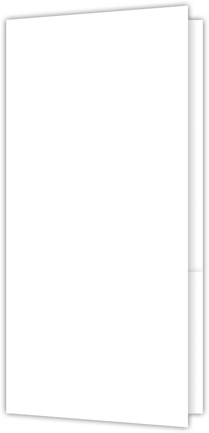 White Semi-Gloss 10pt C2S 3 1/2 x 7 One Pocket Key Card Holders with 2 1/2 Inch Pocket