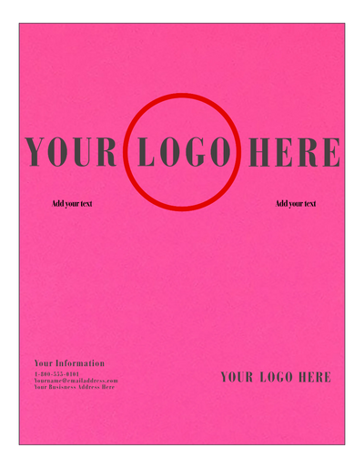 Fuchsia Pink Magenta 65lb 8 1/2 x 11 Cardstock