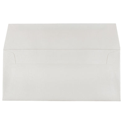 White Quartz Metallic 32lb #10 Square Flap Envelopes (4 1/8 x 9 1/2)