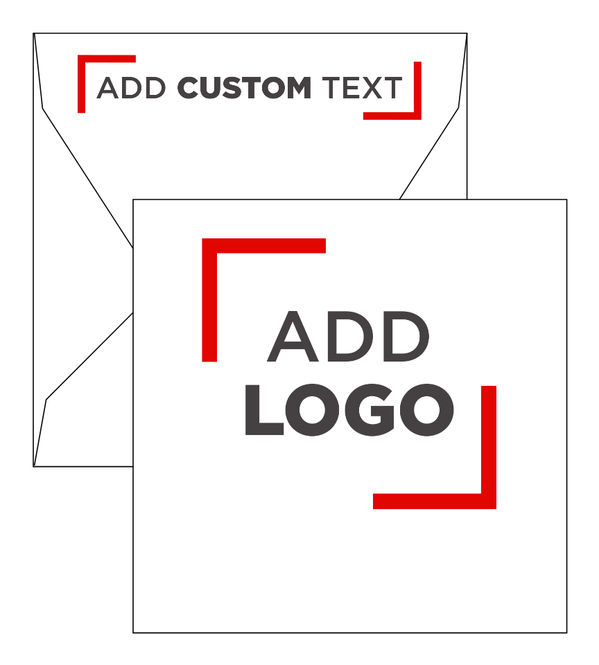 White Recycled 32lb 6 1/2 x 6 1/2 Square Contour Flap Envelopes