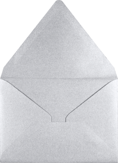 Silver Metallic 32lb A1 Contour Flap Envelopes (3 5/8 x 5 1/8)
