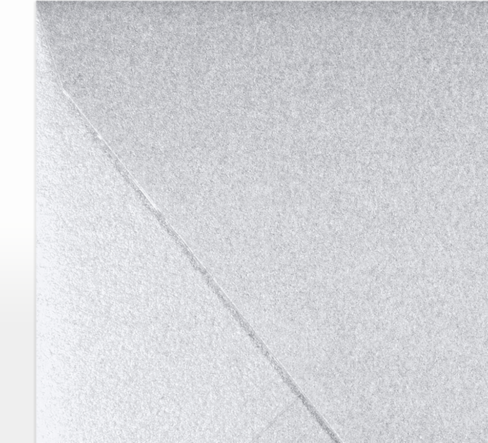 Silver Metallic 32lb A1 Contour Flap Envelopes (3 5/8 x 5 1/8)